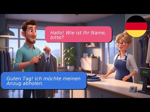 Видео: 5 простых диалогов на немецком языке (A1-A2) В уборке