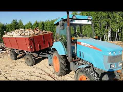 Видео: За дровами на Агромаше. Раннее утро.