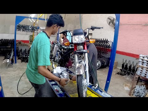 Видео: Сборка нового мотоцикла объемом 70 куб. См при ограниченных ресурсах