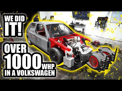 Видео: Volkswagen GTI мощностью 1000 л.с. Мы сделали это!