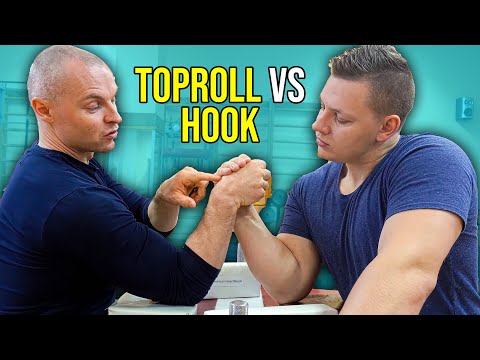 Видео: ТЕХНИКИ АРМРЕСЛИНГА: HOOK VS TOPROLL