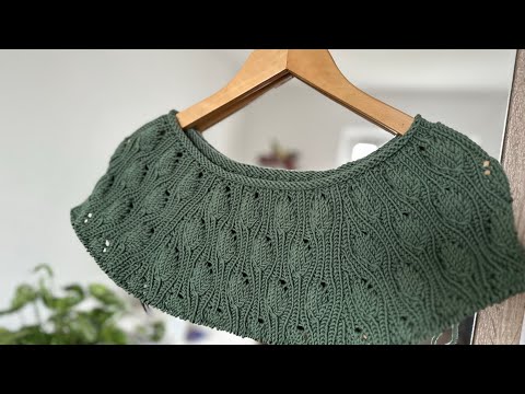 Видео: Красивый узор «Листья» спицами 🌿 Легко и быстро! Итальянская пряжа Lana Gatto Maxi Soft