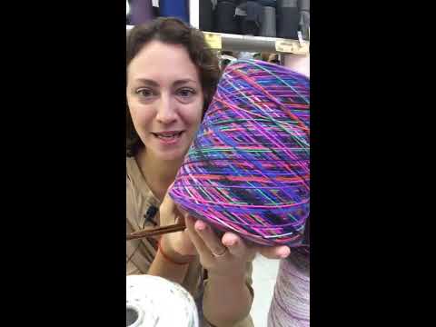 Видео: Носочная пряжа в бобинах Arcobaleno - секреты и хитрости работы с пряжей - запись эфира от 01.09.19