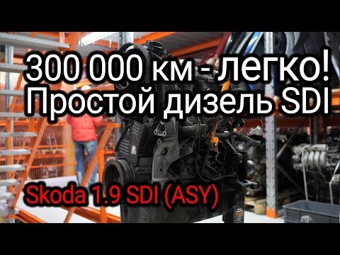 Видео: Как двигатель 1.9 SDI пережил пробег в 300.000 км? Разбираем мотор со Skoda Fabia 2003 года.