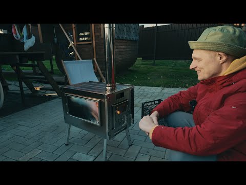Видео: Печь камин большая Atomstove STOVETENT