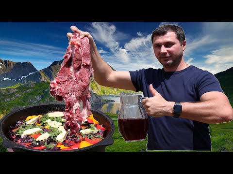 Видео: Мясо в вине в казане "хашлама"