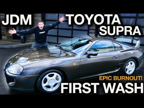 Видео: Первая мойка Toyota Supra JDM 1994. Полная трансформация и выжигание!