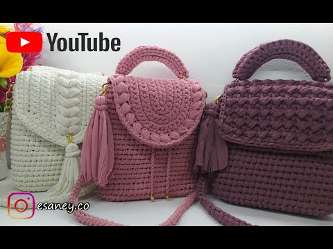 Видео: 👜 Рюкзак с футболкой в ​​резинку / Урок вязания крючком / Учись с esaney 😍