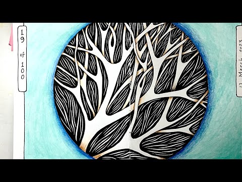 Видео: Давайте нарисуем ветки | Узор мисс Бетси № 12