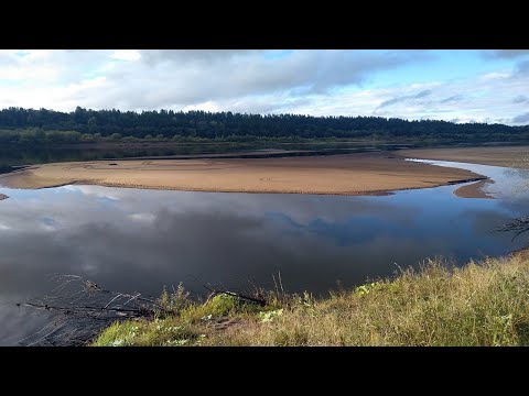 Видео: Основные нюансы ловли на резинку. Первая осенняя рыбалка днём. Река Вятка обмелела.