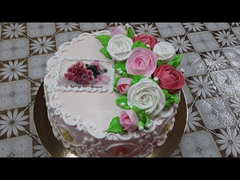 Видео: Торт Прага для девушки с розами