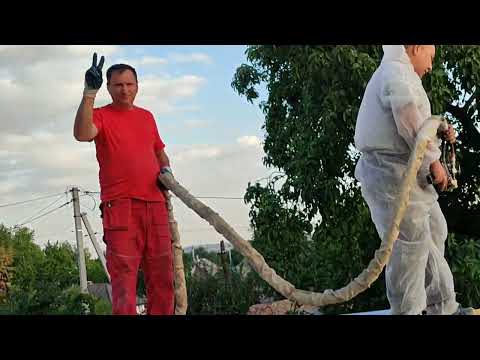 Видео: Пінополіуретан #утеплення в будівництві