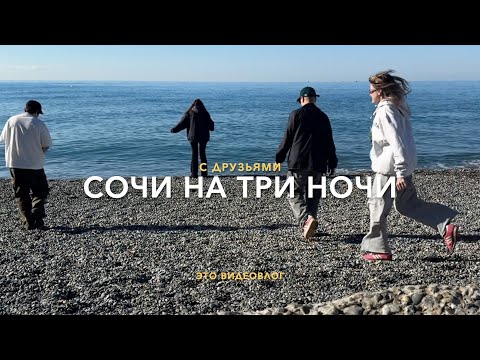 Видео: 29. Сочи на 3 ночи в декабре с друзьями, море моря и солнца