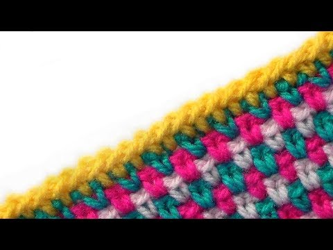 Видео: Обвязка края Косичка