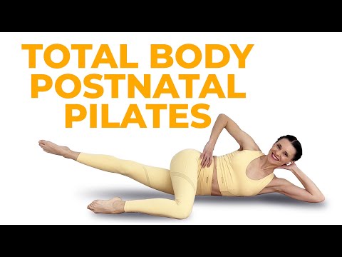 Видео: Пилатес для всего тела после родов | 27-минутная тренировка послеродового пилатеса