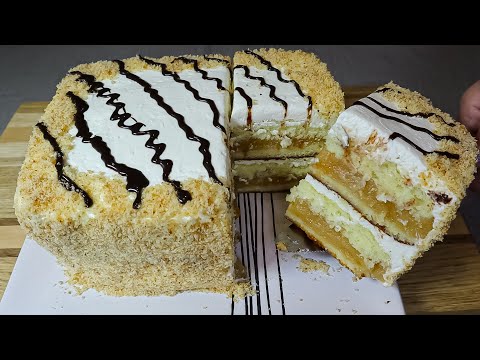 Видео: Невероятно нежный и вкусный торт. Лучший осенний яблочный десерт!