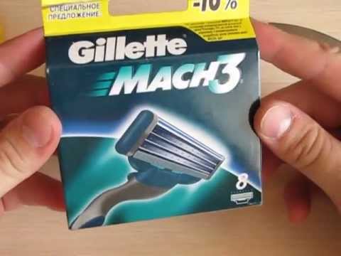 Видео: Фальшивые лезвия!!! Gillette Fusion Mach3.  Отличия. #1