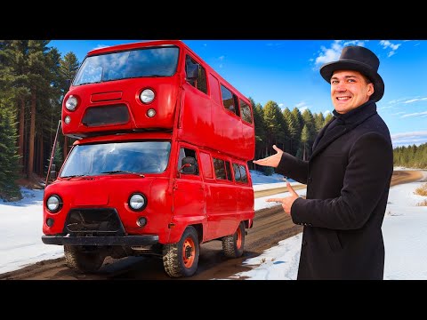 Видео: Сделали ДВУХЭТАЖНУЮ БУХАНКУ! Автобус Как в Англии из Двух БУХАНОК!