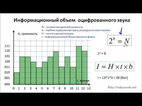 Видео: Видеоматериал на тему "Кодирование звуковой информации" Информатика и ИКТ 7 класс.