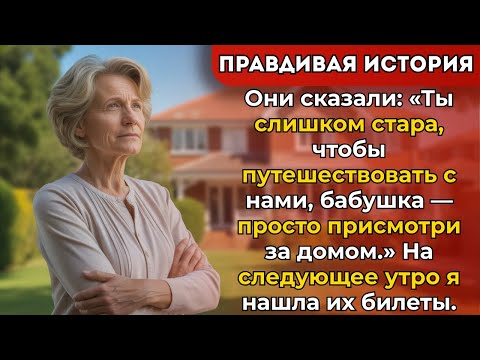 Видео: Они сказали: «Ты слишком стара для путешествий с нами, бабушка — просто следи за домом».