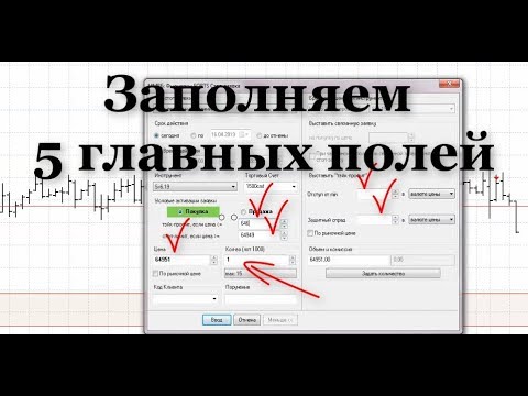 Видео: Как выставить ОДНОЙ заявкой Тейк Профит и Стоп Лимит в терминале QUIK