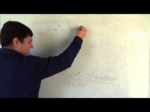 Видео: Алгебра 8 класс. 27 сентября. Сложение и вычитание алгебраических дробей с разными знаменателями #6