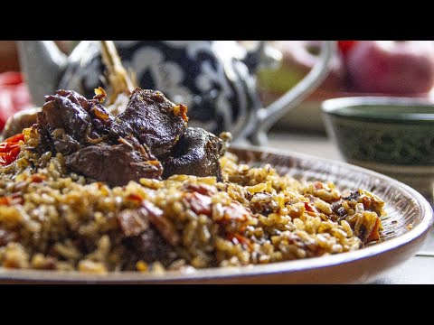 Видео: Плов с дичью (косуля). Рис Девзира.