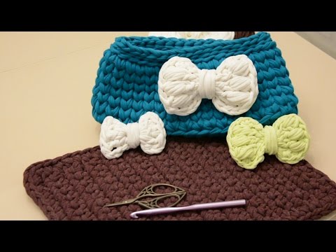 Видео: Бантик из т-пряжи (мастер-класс)