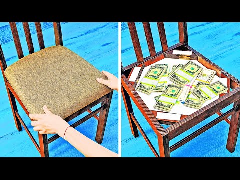 Видео: 28 гениальных лайфхаков по экономии и хранению денег