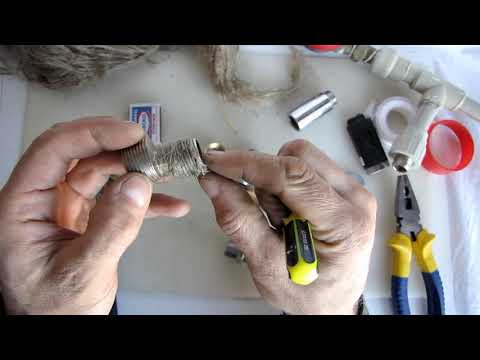 Видео: лен для сантехники. как взять сколько нужно для резьбовой скрутки с льном, лен объем