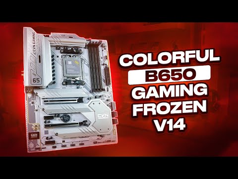 Видео: Обзор COLORFUL CVN B650 GAMING FROZEN V14 - Китайская белая B650E с доступной ценой