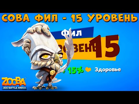 Видео: КАЧАЕМ 15 УРОВЕНЬ!!! ФИЛОСОФ СОВА ФИЛ В ИГРЕ ZOOBA