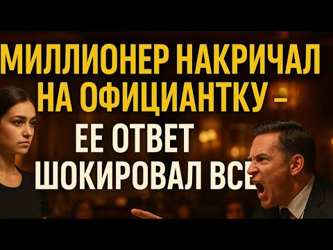 Видео: «Миллионер унизил официантку — но её ответ перевернул всё»