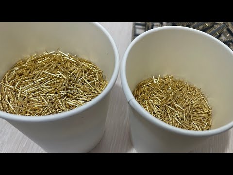 Видео: Цикада , снятие позолоты с 1 кг. контактов 