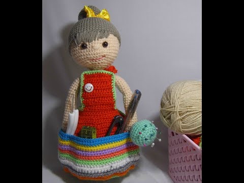 Видео: МК"Кукла игольница"крючком