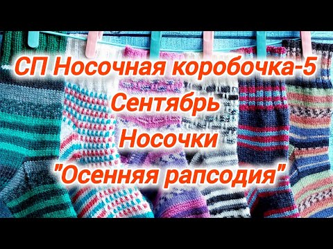 Видео: СП Носочная коробочка-5 С Еленой Велиной. Конкурс "Осенняя рапсодия" Сентябрь.