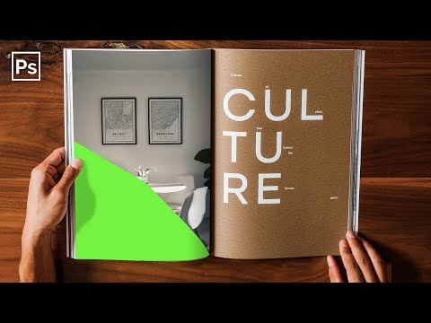 Видео: КАК СДЕЛАТЬ MOCKUP ЖУРНАЛА В ФОТОШОПЕ
