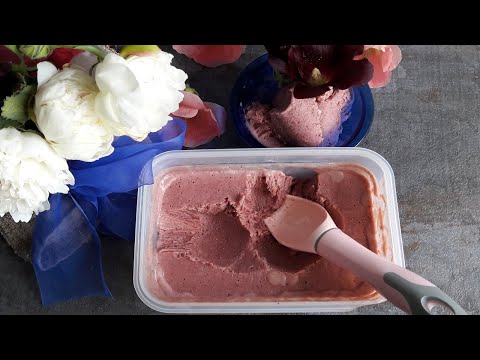 Видео: Мороженое на аквафабе.Vegan!Клубнично-кунжутное!🍓