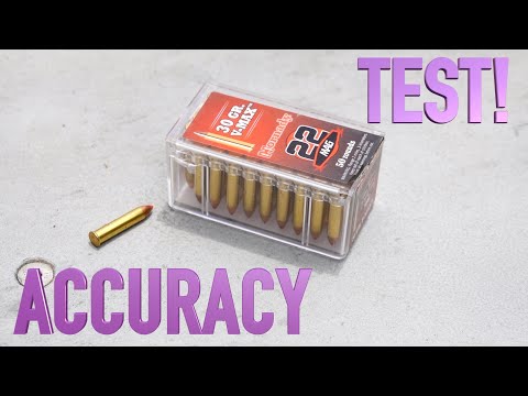 Видео: Тест точности патронов Hornady 30gr VMAX 22 Magnum