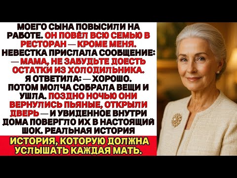 Видео: — Мам, не забудьте доесть остатки из холодильника.Я была в шоке.