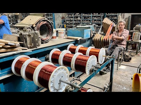 Видео: все об электродвигателях || полная перемотка 288 кВт 1500 об/мин INGERSOLLRAND