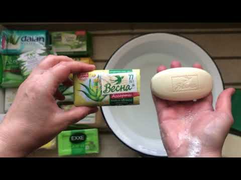 Видео: Мыло с алое в мылении.