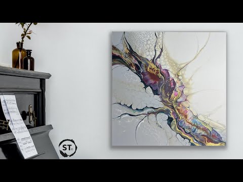 Видео: Я ВЛЮБЛЕНА! «The Cure» | Техника перламутрового флюид-арта 💜