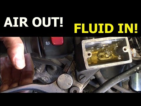 Видео: Удаление воздуха из тормозной системы мотоцикла: мини-навыки