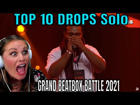 Видео: Первая реакция на ТОП-10 ДРОПОВ 😱 Соло | GRAND BEATBOX BATTLE 2021: WORLD LEAGUE