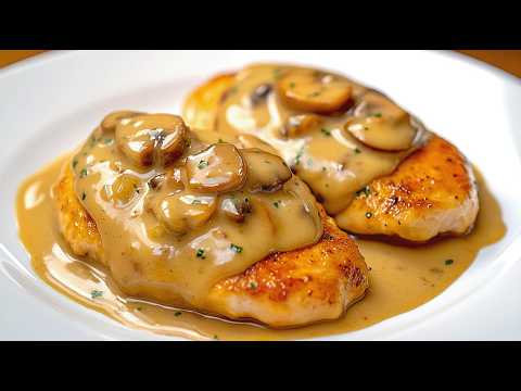 Видео: Самое нежное куриное мясо в кремовом грибном соусе — это наслаждение в каждой ложке!