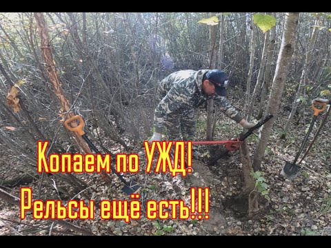 Видео: Металлокоп! Копаем на УЖД. Снова рельсы!!!