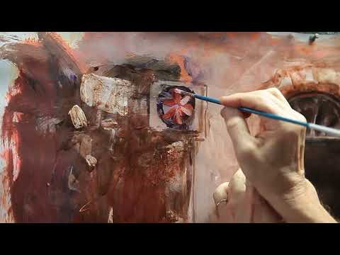 Видео: Лессировка акриловыми красками. Проработка форм. Часть 3
