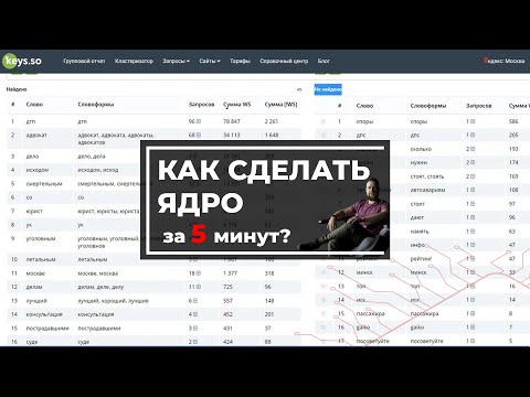 Видео: Как сделать семантическое ядро для сайта за 5 минут?