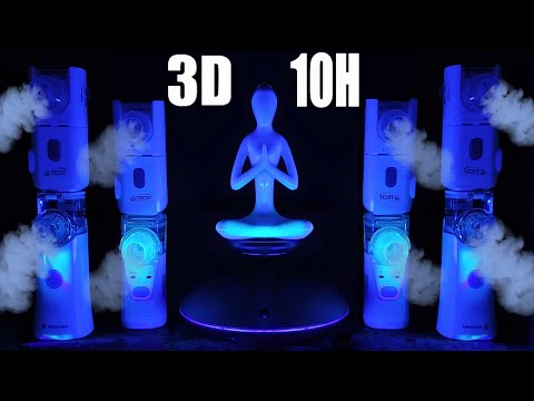 Видео: 😴ASMR: 3D-аэрозоль с невероятной левитацией. Восемь небулайзеров с идеальным басом для сна💤